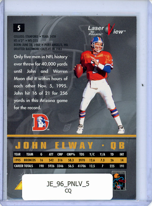 John Elway 1996 Pinnacle Laser View #5 (CQ)