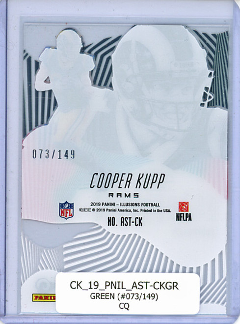 Cooper Kupp 2019 Illusions, Astounding #AST-CK Green (#073/149) (CQ)