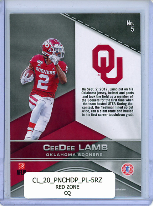 CeeDee Lamb 2020 Chronicles Draft Picks, Playoff #5 Redzone (CQ)