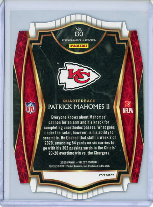 Patrick Mahomes II 2020 Select #130 Premier Level Purple Die Cut (1) (CQ)