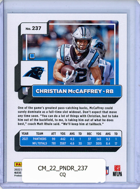 Christian McCaffrey 2022 Donruss #237 (CQ)