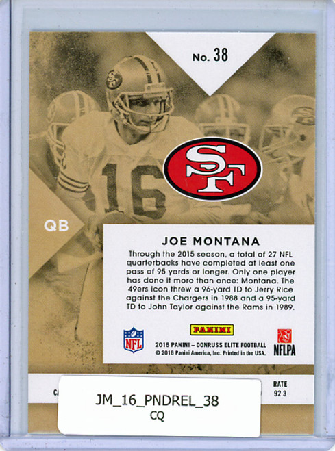 Joe Montana 2016 Donruss Elite #38 (CQ)