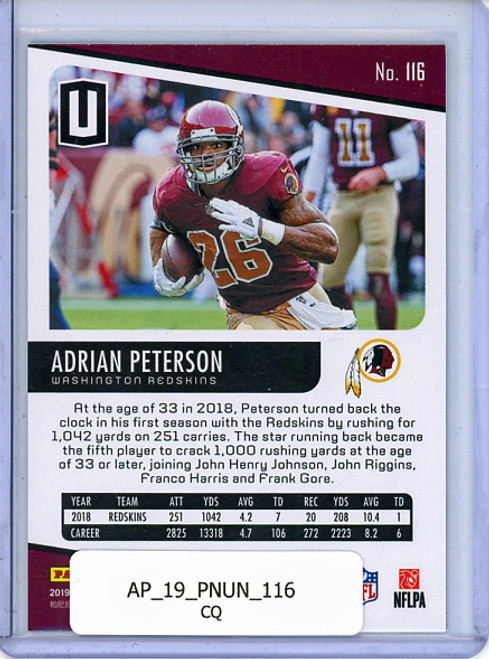 Adrian Peterson 2019 Unparalleled #116 (CQ)