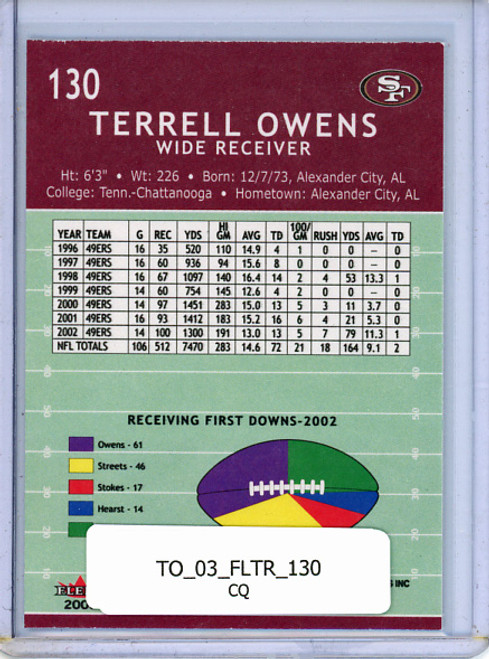 Terrell Owens 2003 Tradition #130 (CQ)
