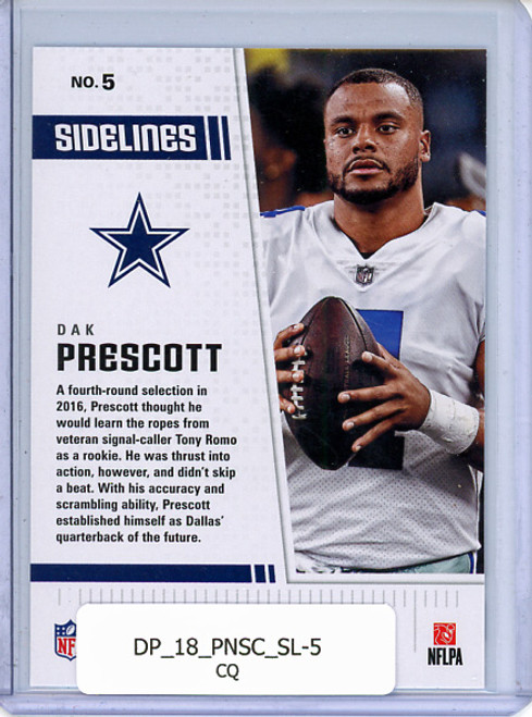 Dak Prescott 2018 Score, Sidelines #5 (CQ)