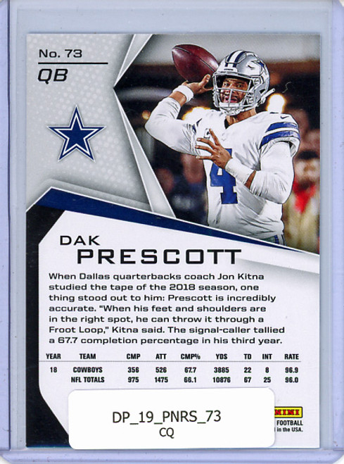 Dak Prescott 2019 Rookies & Stars #73 (CQ)