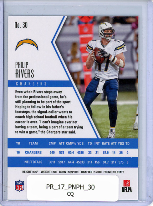 Philip Rivers 2017 Phoenix #30 (CQ)