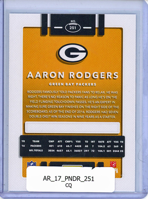 Aaron Rodgers 2017 Donruss #251 (CQ)