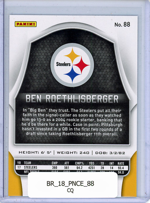 Ben Roethlisberger 2018 Certified #88 (CQ)