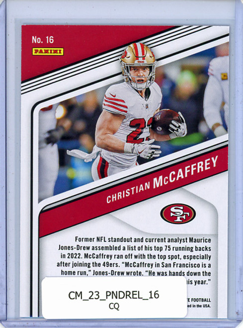 Christian McCaffrey 2023 Donruss Elite #16 (CQ)