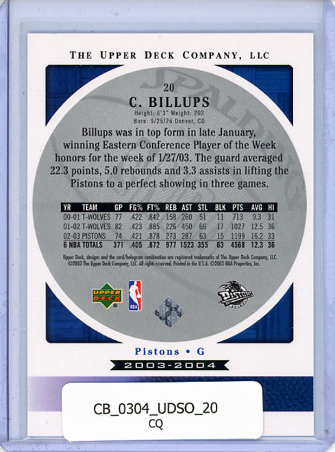Chauncey Billups 2003-04 Standing O #20 (CQ)