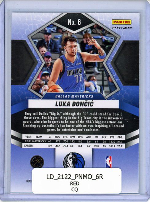 Luka Doncic 2021-22 Mosaic #6 Red (CQ)