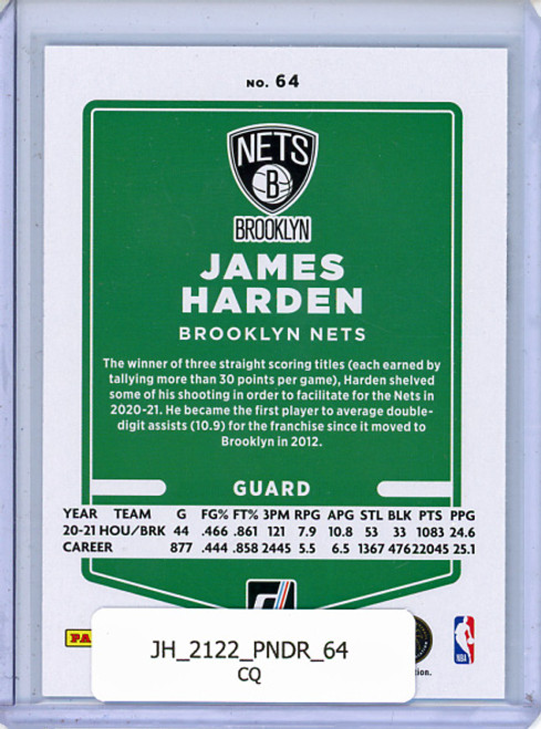 James Harden 2021-22 Donruss #64 (CQ)