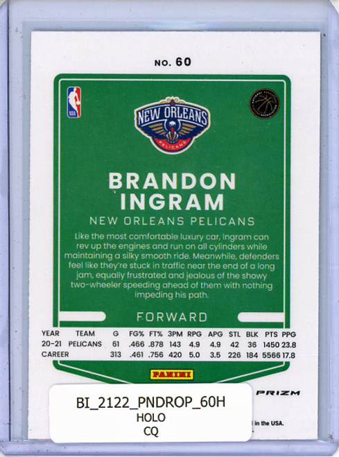 Brandon Ingram 2021-22 Donruss Optic #60 Holo (CQ)