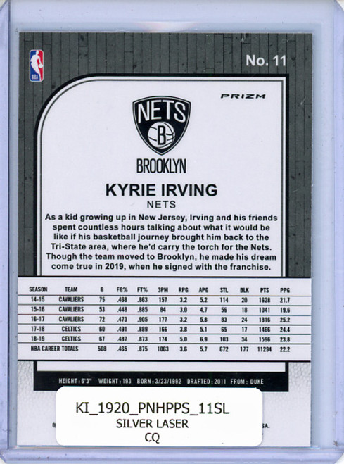 Kyrie Irving 2019-20 Hoops Premium Stock #11 Silver Laser (CQ)