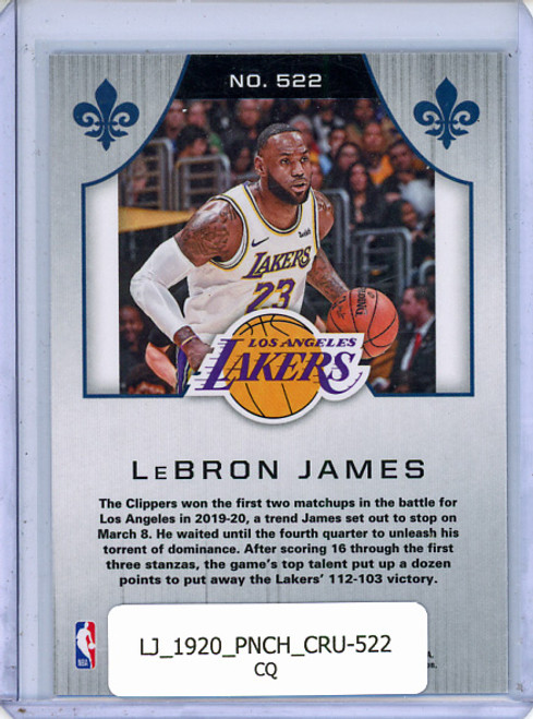 LeBron James 2019-20 Chronicles, Crusade #522 (CQ)