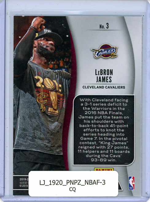 LeBron James 2019-20 Prizm, NBA Finalists #3 (CQ)