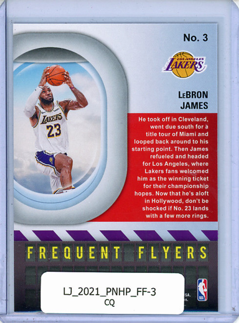 LeBron James 2020-21 Hoops, Frequent Flyers #3 (CQ)