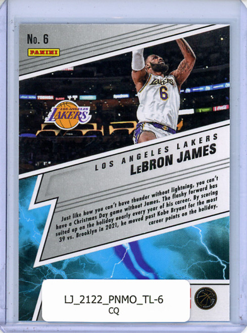 LeBron James 2021-22 Mosaic, Thunder Lane #6 (CQ)