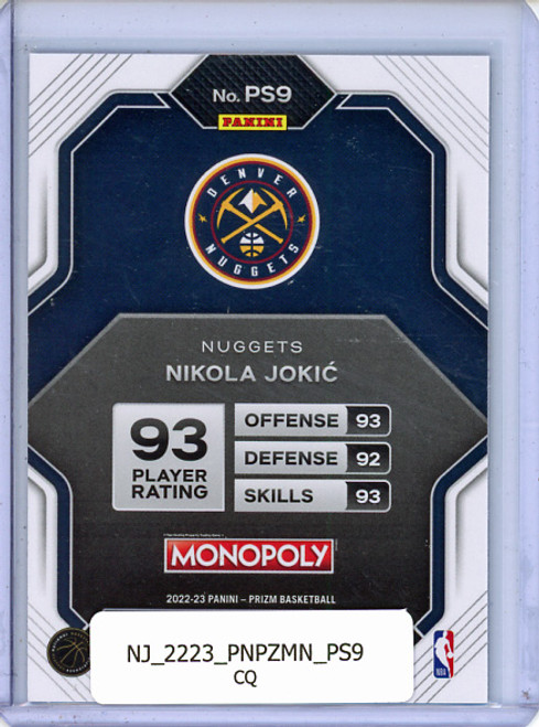 Nikola Jokic 2022-23 Prizm Monopoly, All-Stars #PS9 (CQ)