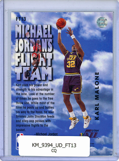 Karl Malone 1993-94 Upper Deck, Flight Team #FT13 (CQ)