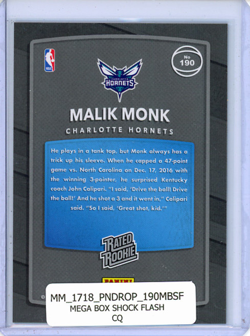 Malik Monk 2017-18 Donruss Optic #190 Mega Box Shock Flash (CQ)