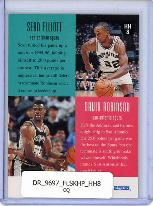 Sean Elliott, David Robinson 1996-97 Hoops, Head 2 Head #HH8 (CQ)