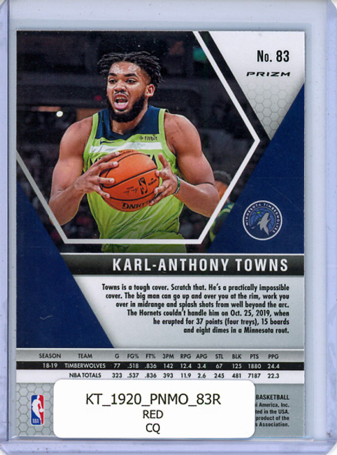 Karl-Anthony Towns 2019-20 Mosaic #83 Red (CQ)