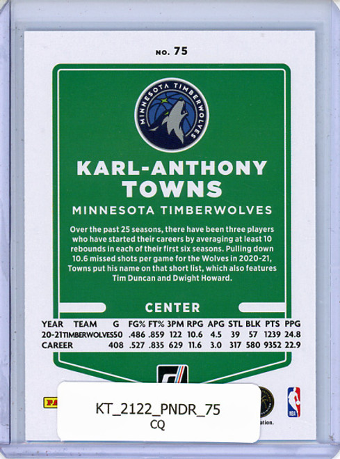 Karl-Anthony Towns 2021-22 Donruss #75 (CQ)