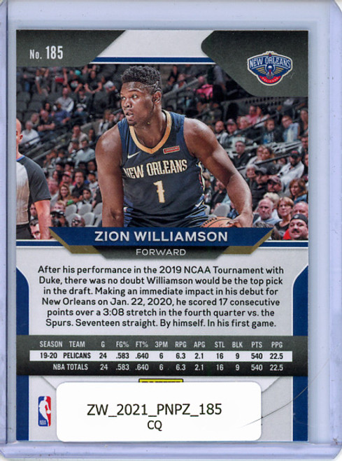 Zion Williamson 2020-21 Prizm #185 (CQ)