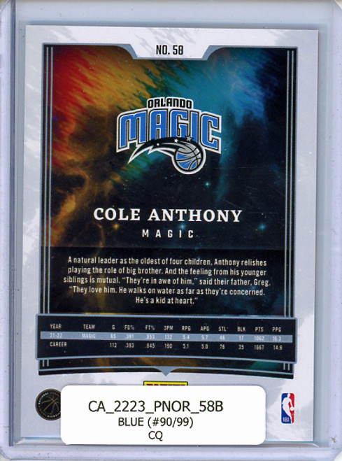 Cole Anthony 2022-23 Origins #58 Blue (#90/99) (CQ)