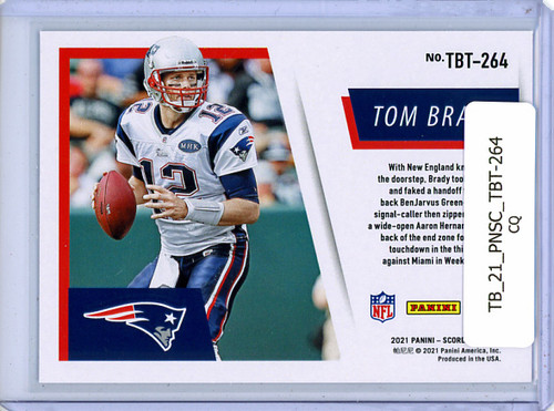 Tom Brady 2021 Score, Tom Brady TD Tribute #TBT-264 (CQ)