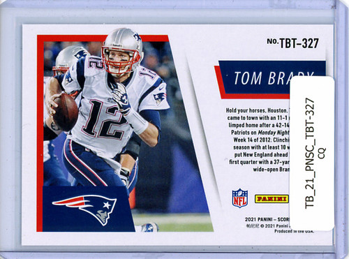 Tom Brady 2021 Score, Tom Brady TD Tribute #TBT-327 (CQ)