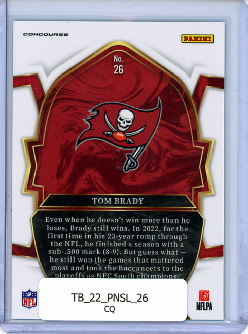 Tom Brady 2022 Select #26 Concourse (CQ)