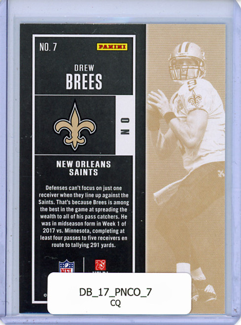 Drew Brees 2017 Contenders #7 (CQ)