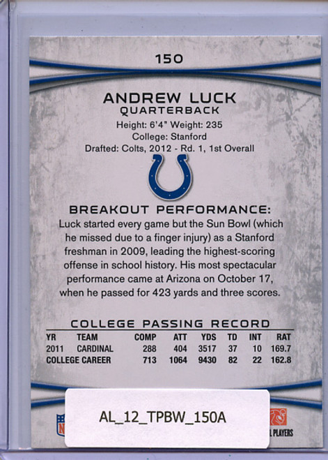 Andrew Luck 2012 Bowman #150A