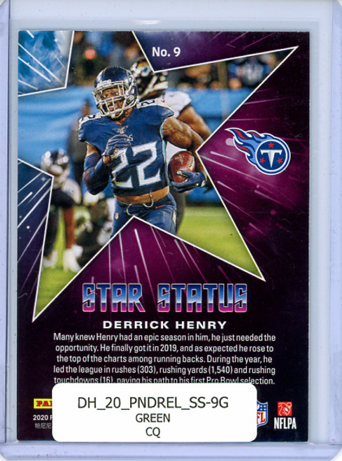 Derrick Henry 2020 Donruss Elite, Star Status #9 Green (CQ)