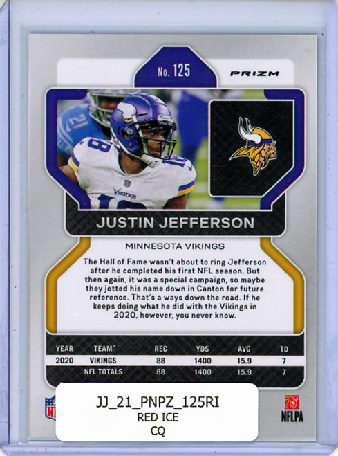 Justin Jefferson 2021 Prizm #125 Red Ice (CQ)