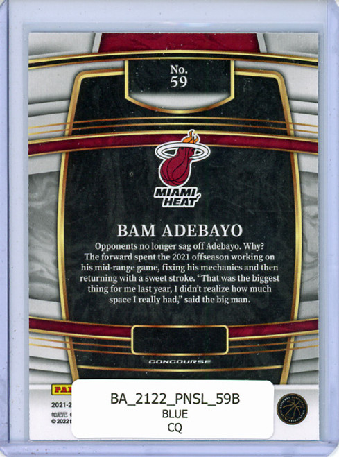 Bam Adebayo 2021-22 Select #59 Concourse Blue (CQ)