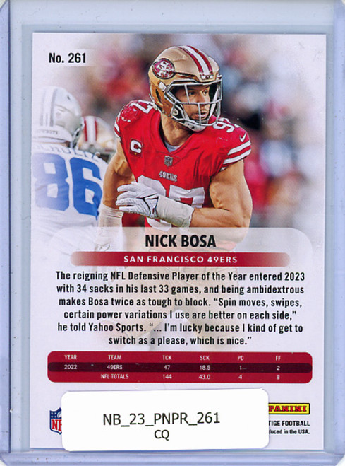 Nick Bosa 2023 Prestige #261 (CQ)