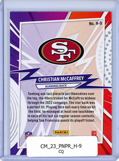 Christian McCaffrey 2023 Prestige, Heroes #H-9 (CQ)