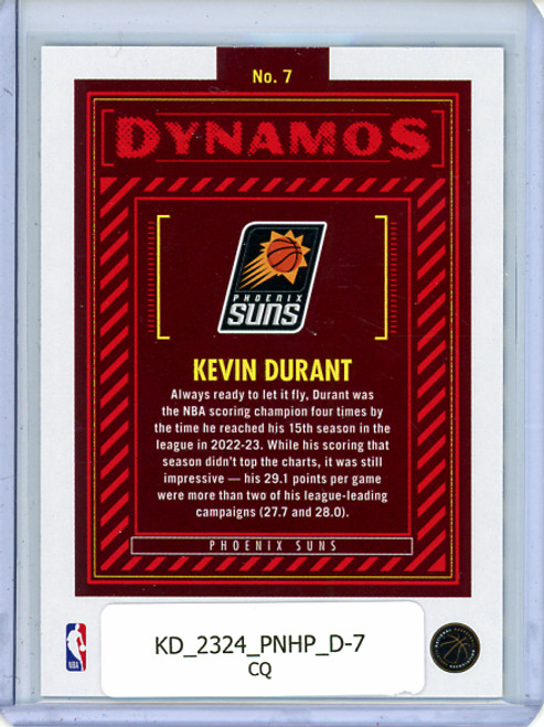 Kevin Durant 2023-24 Hoops, Dynamos #7 (CQ)