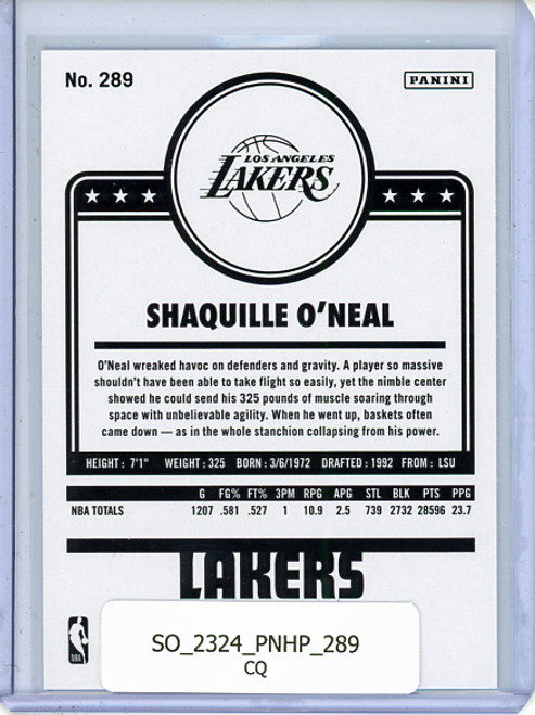 Shaquille O'Neal 2023-24 Hoops #289 Tribute (CQ)