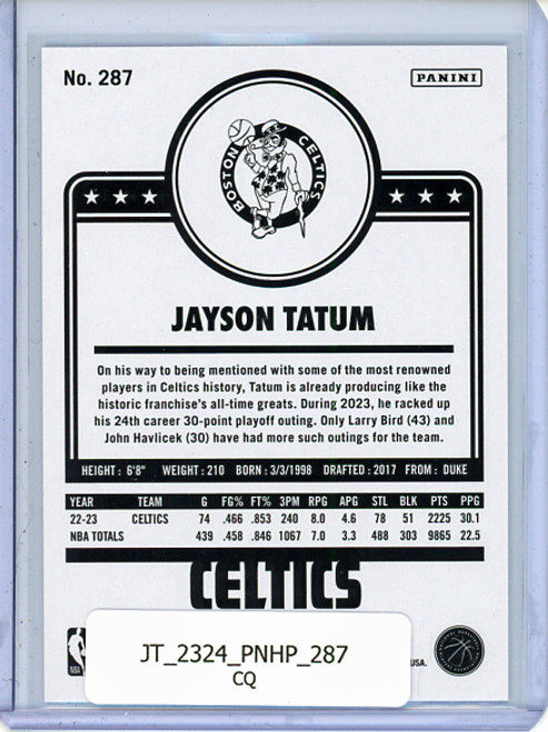 Jayson Tatum 2023-24 Hoops #287 Tribute (CQ)