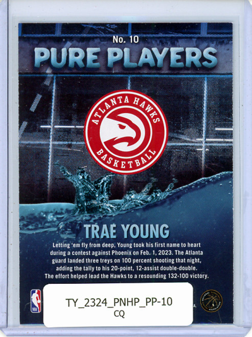 Trae Young 2023-24 Hoops, Pure Players #10 (CQ)