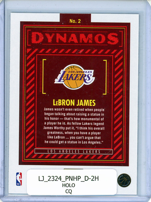 LeBron James 2023-24 Hoops, Dynamos #2 Holo (CQ)