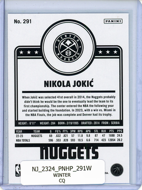Nikola Jokic 2023-24 Hoops #291 Tribute Winter (CQ)