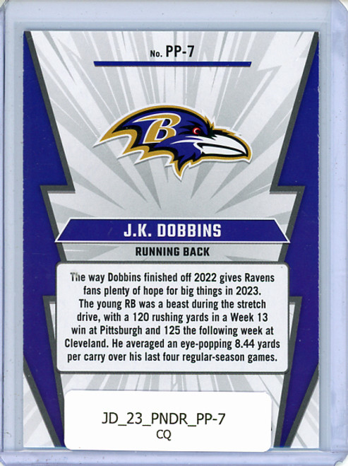 J.K. Dobbins 2023 Donruss, Power Plus #PP-7 (CQ)