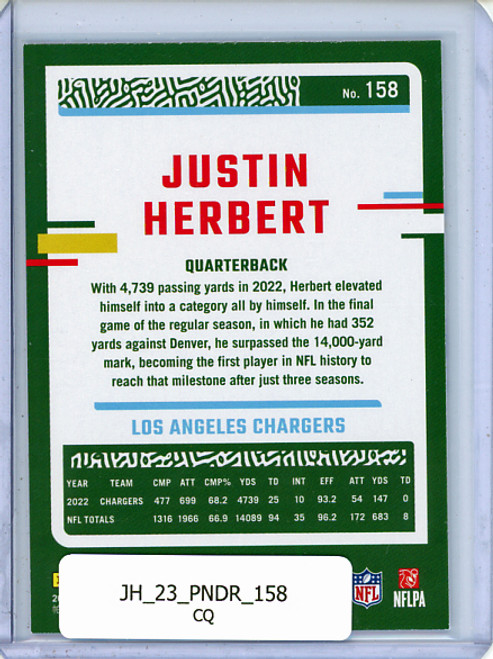 Justin Herbert 2023 Donruss #158 (CQ)