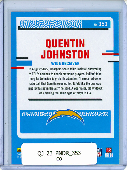 Quentin Johnston 2023 Donruss #353 (CQ)